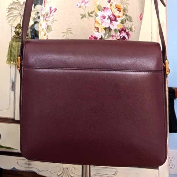 Yves Saint‎ Laurent Burgundy croosbody Shoulder Bag - Picture 7 of 14